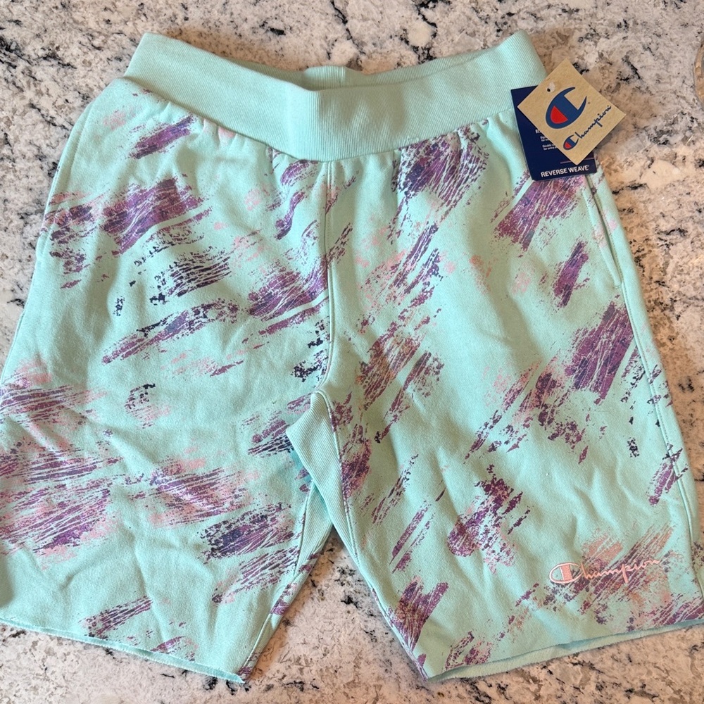 Champion Aqua Patterned Shorts